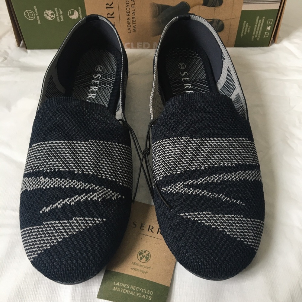 SERRA Recycled Material Shoes Size 9 Color-Blue/Gray NWT